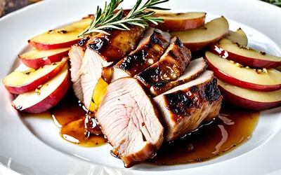 Rôti de porc au miel et pommes fondantes : recette facile et gourmande