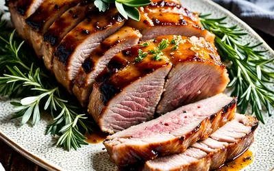 Rôti de porc à la moutarde et cassonade : recette facile et savoureuse