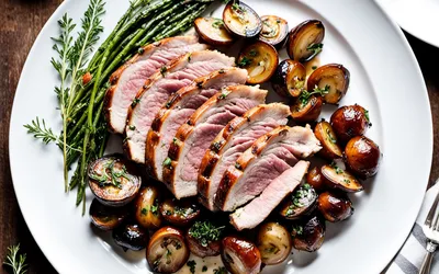 Rôti de porc aux champignons et lardons : recette facile et savoureuse