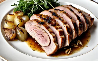Rôti de porc fondant aux oignons caramélisés - recette facile et savoureuse
