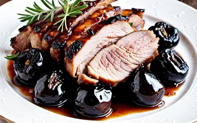 Rôti de porc aux pruneaux fondant et savoureux - Recette facile