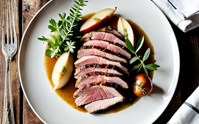 Rôti de veau normand fondant aux pommes et calvados - recette traditionnelle
