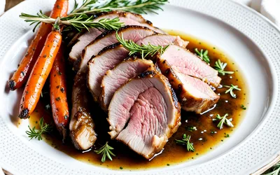 Recette facile de rouelle de porc de Noël fondante et savoureuse