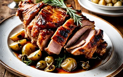 Recette facile de rouelle de porc fondante au four