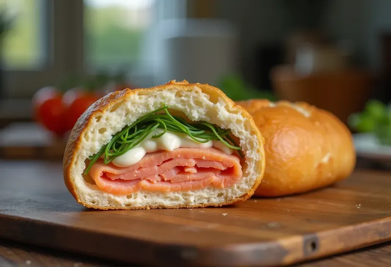 Roulé au saumon tartare frais et gourmand