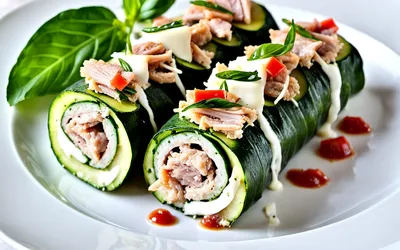 Roulé de courgette au thon et mozzarella : recette fraîche et gourmande