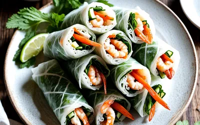 Recette facile de rouleaux de printemps frais et croquants