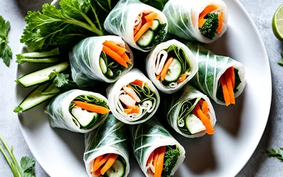 Rouleaux Fraîcheur au Carré Frais et Aneth - Recette Facile et Légère