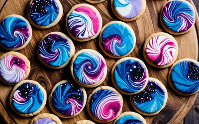 Recette facile de sablés galaxies colorés et gourmands