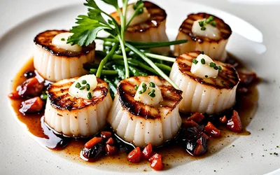 Recette facile de Saint-Jacques poêlées au poivre de Széchuan et saké