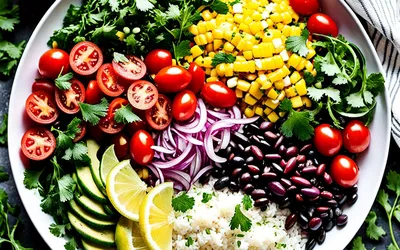 Salade brésilienne fraîche et colorée facile à préparer