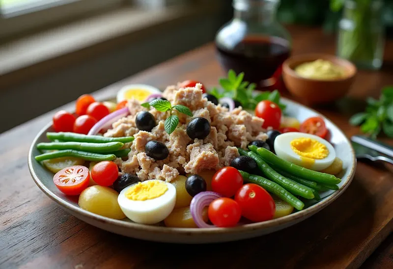 Salade cévenole traditionnelle aux saveurs du Sud
