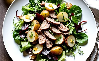 Salade chaude aux gésiers confits - Recette facile et gourmande