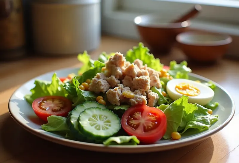 Salade composée gourmande et équilibrée pour un repas complet