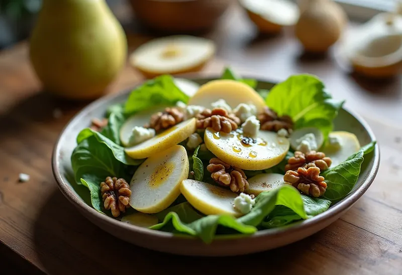 Salade d'automne gourmande au roquefort