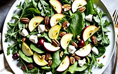 Salade d'automne gourmande aux saveurs riches - recette facile et rapide