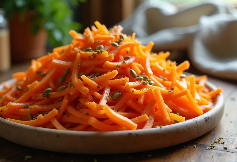 Salade de Carottes Râpées d'Halloween aux Saveurs d'Automne