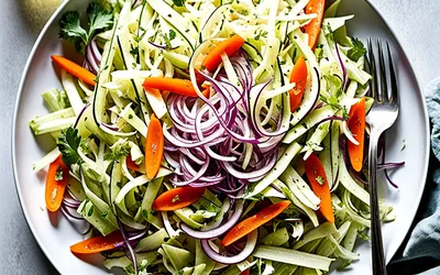 Recette facile de salade de chou chilienne fraîche et croquante