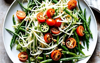 Salade de papaye verte laotienne : recette fraîche et croquante facile