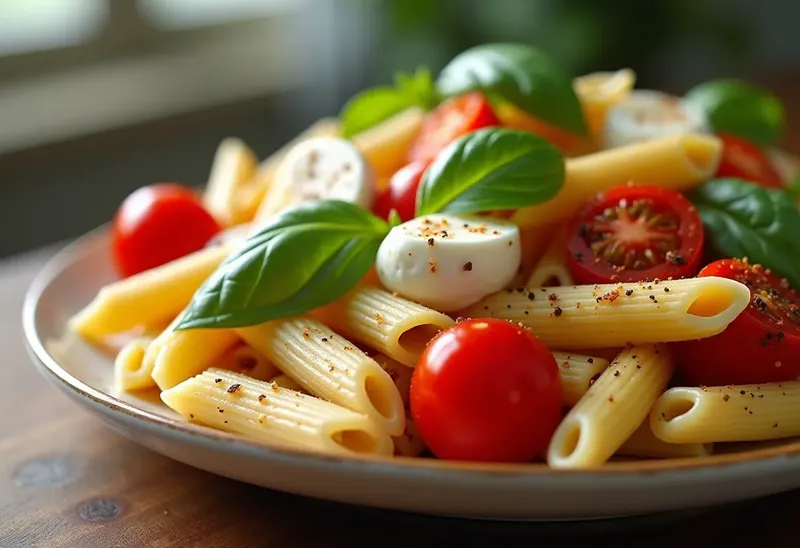 Salade de pâtes italienne fraîche et gourmande
