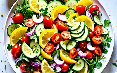 Salade de semoule fraîche à la sauce grillade - Recette facile et rapide