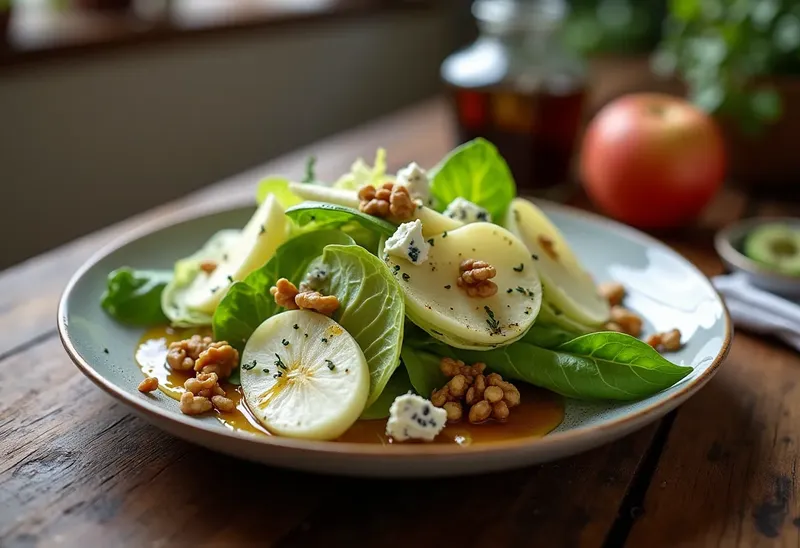 Salade d'endives aux quatre saveurs : fraîcheur, croquant et douceur