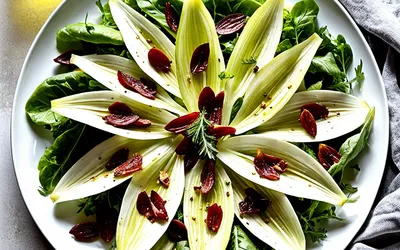 Salade d'endives déglacée au vinaigre et lardons croustillants - recette facile et rapide