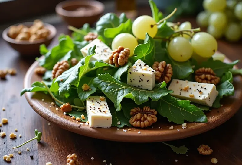 Salade fraîche au raisin et Roquefort : alliance gourmande et légère