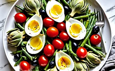 Salade d'artichauts à la niçoise : recette fraîche et facile