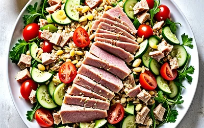 Salade fraîche de blé au thon : recette facile, rapide et saine