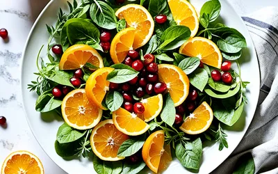 Salade fraîche de clémentines à la fleur d'oranger - recette facile et rapide