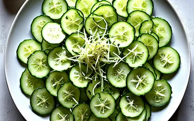 Salade fraîche de concombre au gingembre façon Taïwanaise - recette facile et rapide
