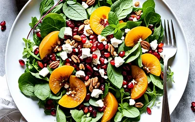 Salade fraîche grenade et abricots secs : recette facile et gourmande