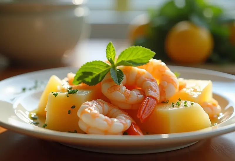 Salade fraîche de melon et crevettes : recette estivale gourmande