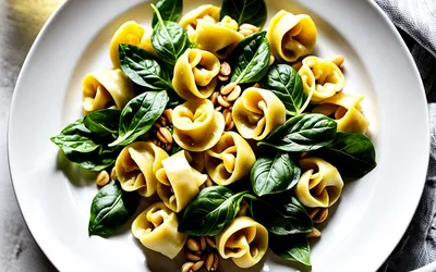 Salade de tortellini à la sauce verte fraîche et gourmande