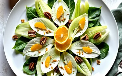Salade d'endives aux mandarines et noix : recette fraîche et facile