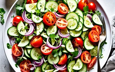 Salade fraîche marocaine Slata Jita : recette facile et rapide