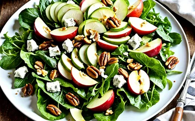 Salade fraîcheur aux deux pommes croquantes - recette facile et rapide