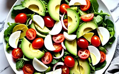 Image de la recette Salade fraîcheur avocat et surimi facile