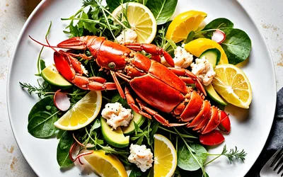 Salade fraîcheur de homard aux agrumes et avocat - recette estivale facile
