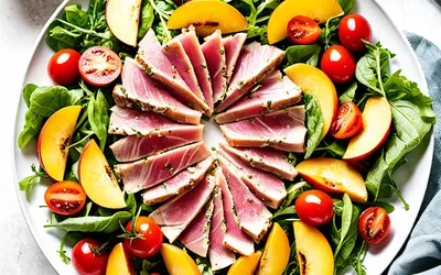 Salade fraîcheur pêche et thon : recette facile et rapide d'été