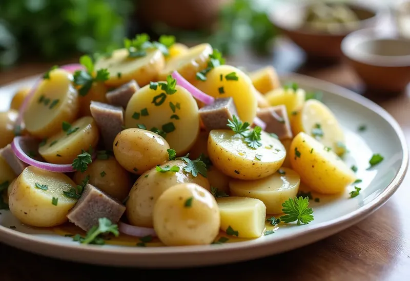 Salade fraîcheur de pommes de terre des bords de mer