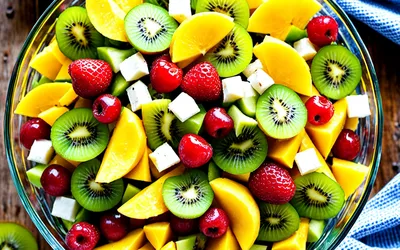 Salade fraîcheur des îles aux fruits exotiques : recette facile et rapide