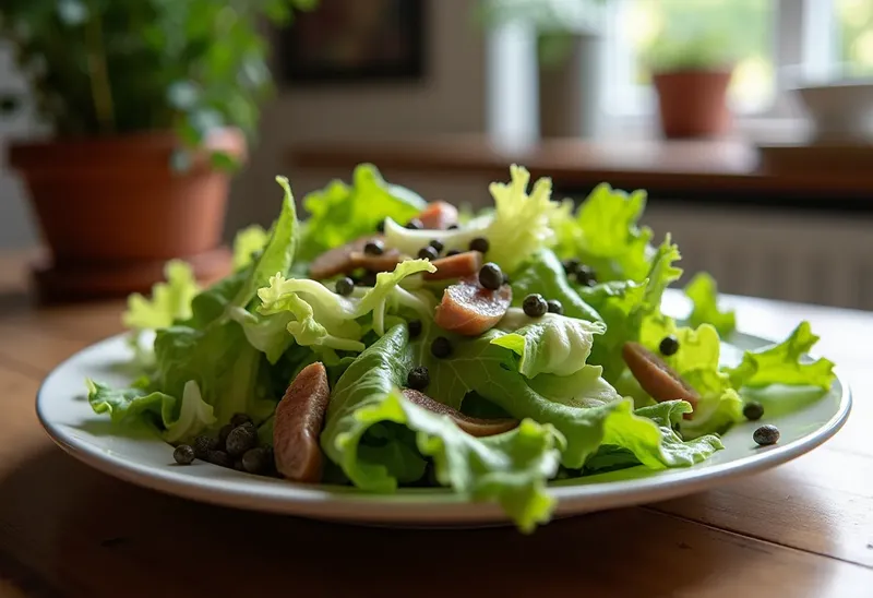 Salade frisée croquante à l'anchoïade maison