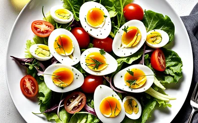 Salade gourmande aux œufs et anchois : recette facile et rapide