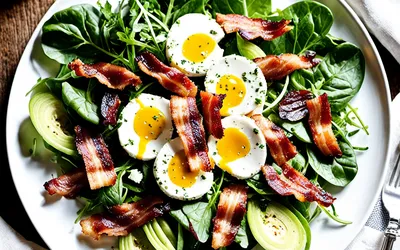 Salade gourmande de chèvre chaud aux lardons croustillants - recette facile et rapide