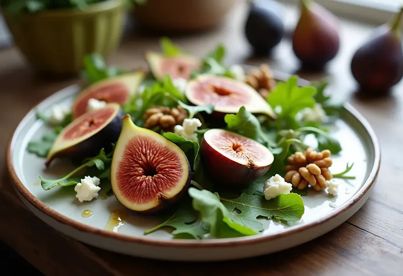 Salade gourmande de figues fraîches au porto et Grand Marnier