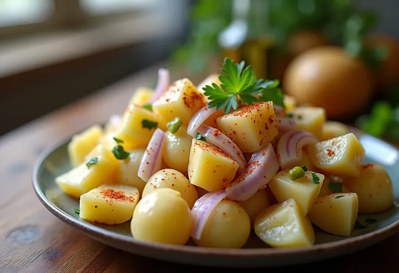 Salade gourmande de pommes de terre au paprika fumé