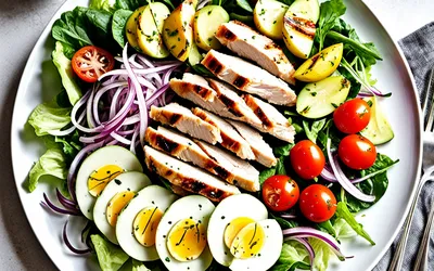 Recette facile de salade de pommes de terre et poulet grillé