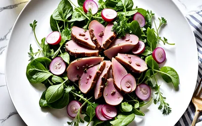 Photo de Salade gourmande de rognon de veau aux herbes fraîches - recette facile et rapide